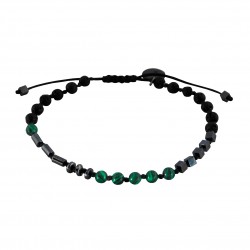 Men bracelet knots semiprecious VRA00665