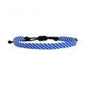 Ανδρικό βραχιόλι cord blue-white VRA00670