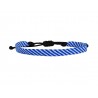 Ανδρικό βραχιόλι cord blue-white VRA00670