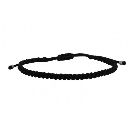 Ανδρικό βραχιόλι 3seiro macrame black VRA00673