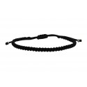 Ανδρικό βραχιόλι 3seiro macrame black VRA00673