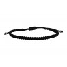Mens bracelet  3seiro macrame black VRA00673