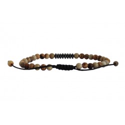 Ανδρικό βραχιόλι Jasper picture-hematite VRA00667