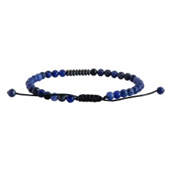 Ανδρικό βραχιόλι sodalite-hematite VRA00679