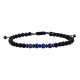 Bracelet  lava-sodalite-hematite VRA00680