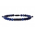 Ανδρικό βραχιόλι Σοδαλίτης με αιματίτη VRA00688