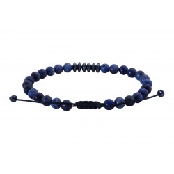 Ανδρικό βραχιόλι Σοδαλίτης με αιματίτη VRA00688