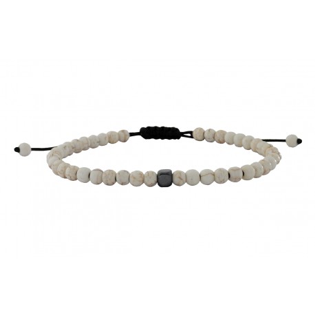 Bracelet howlite beige  VRA00691