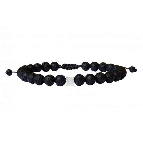 Mens bracelet lava black VRA00698