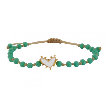 Βραχιόλι Heart white-gold VR00682