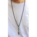Ανδρικό κολιέ Lava black  KLA0024