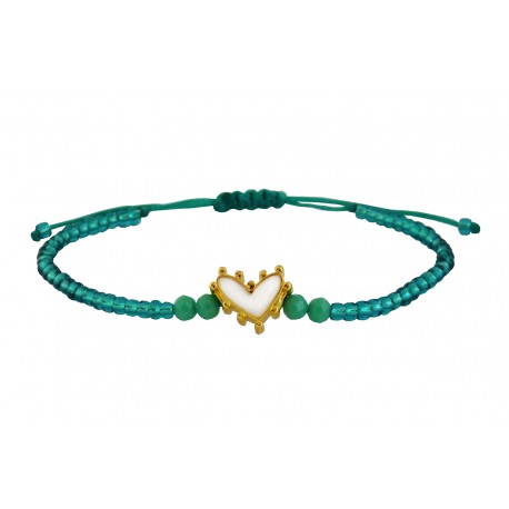 Βραχιόλι Heart white-gold 2  VR00686