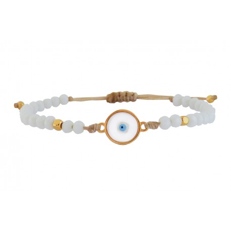 Βραχιόλι kyklos mataki gold-wh VR00690