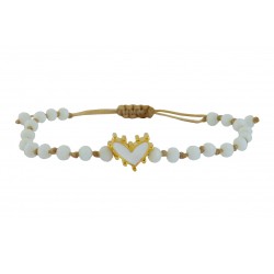 Βραχιόλι Heart wh-wh-gold VR00689