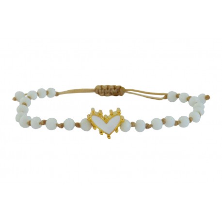 Βραχιόλι Heart wh-wh-gold VR00689