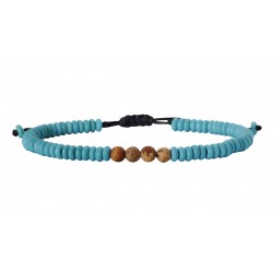 Mens bracelet jasper-howlite VRA00715