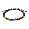 Mens bracelet agate multi mat VRA00718