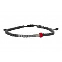 Ανδρικό βραχιόλι Hematite-coral VRA00722