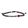 Ανδρικό βραχιόλι Hematite-coral VRA00722