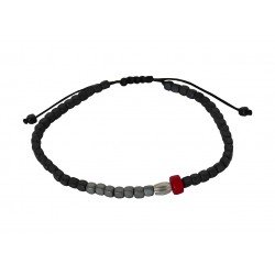 Ανδρικό βραχιόλι Hematite-coral VRA00722