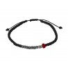 Ανδρικό βραχιόλι Hematite-coral VRA00722