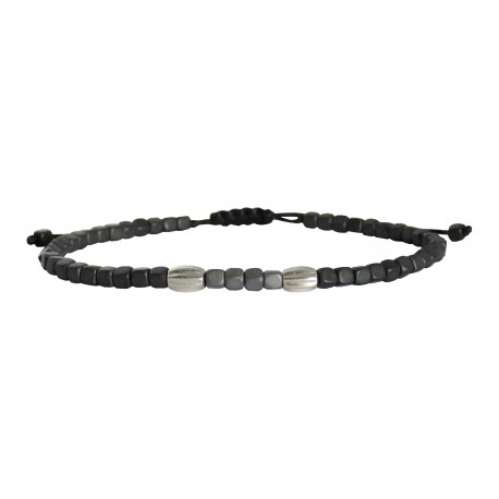 Ανδρικό βραχιόλι Hematite-coral VRA00722