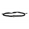 Ανδρικό βραχιόλι Macrame black simple VRA00724