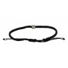 Ανδρικό βραχιόλι Macrame black simple VRA00724
