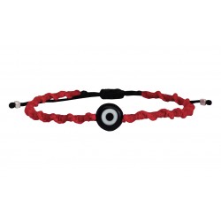 Handmade bracelet macrame red VRA00726