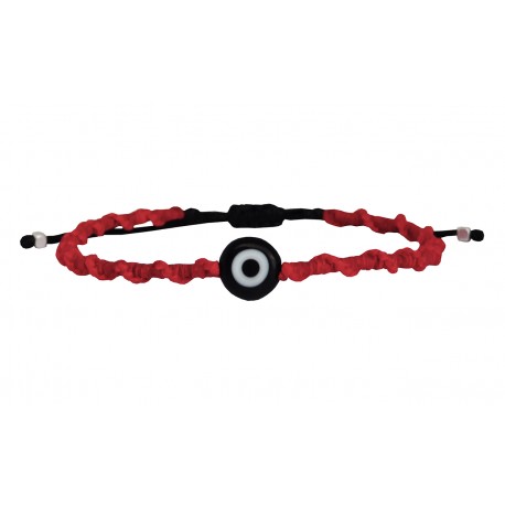 Handmade bracelet macrame red VRA00726