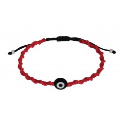 Handmade bracelet macrame red VRA00726