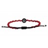 Handmade bracelet macrame red VRA00726