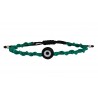 Handmade bracelet macrame green VRA00727