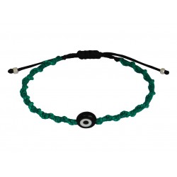 Handmade bracelet macrame green VRA00727