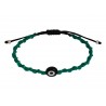 Handmade bracelet macrame green VRA00727