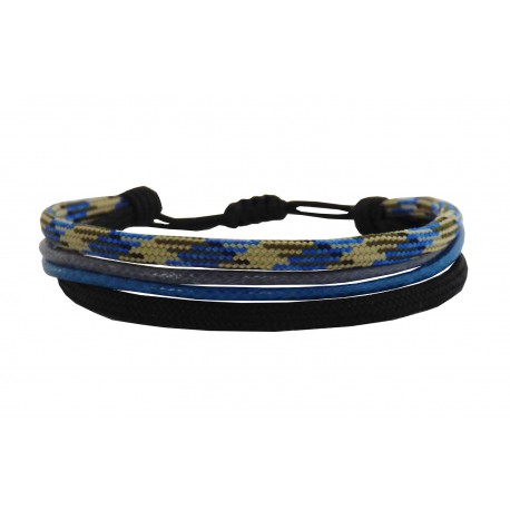 Ανδρικό βραχιόλι 4σειρο blue VRA00734