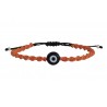 Handmade bracelet macrame amber