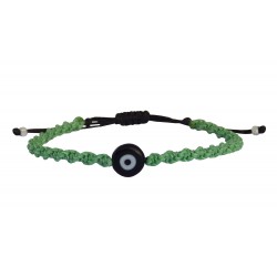 Handmade bracelet macrame light green