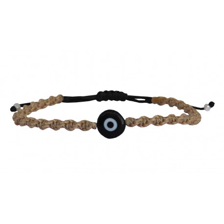 Handmade bracelet macrame beige