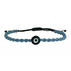 Handmade bracelet macrame light blue