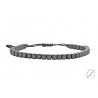 Bracelet Hematite cube  VRA00422
