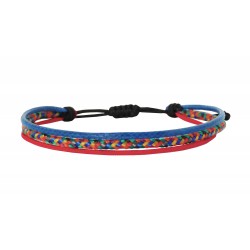 Ανδρικό χειροποίητο βραχιόλι 3cords colours VRA00746