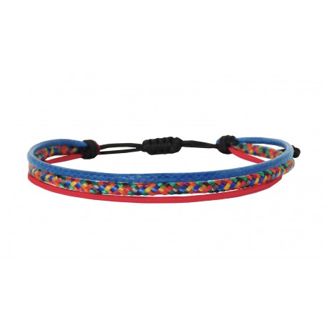 Ανδρικό χειροποίητο βραχιόλι 3cords colours VRA00746