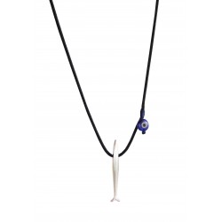 Pendant fish miniml silver  KLA0114