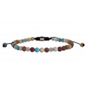 Ανδρικό χειροποίητο βραχιόλι Agate multi 4mm VRA00749