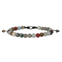 Ανδρικό χειροποίητο βραχιόλι Agate multi 6mm VRA00750
