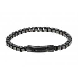 Ανδρικό ατσάλινο βραχιόλι gunmetal VRA00751