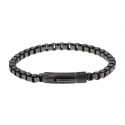 Ανδρικό ατσάλινο βραχιόλι gunmetal VRA00751
