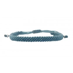 Ανδρικό βραχιόλι χειροποίητο μακραμέ light blue VRA00753