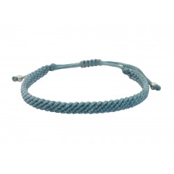 Ανδρικό βραχιόλι χειροποίητο μακραμέ light blue VRA00753